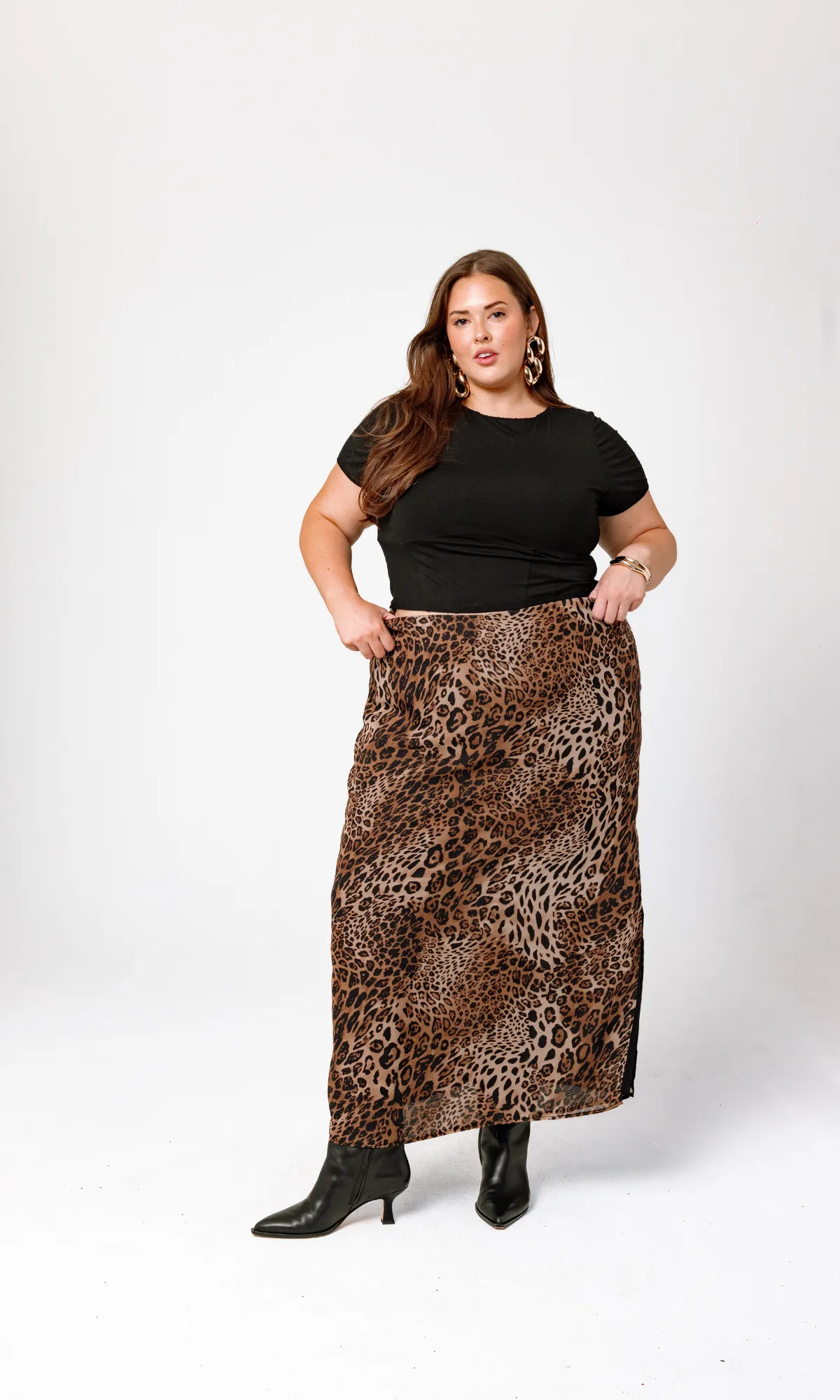 Bella Leopard Maxi Skirt sold by GiaIRL