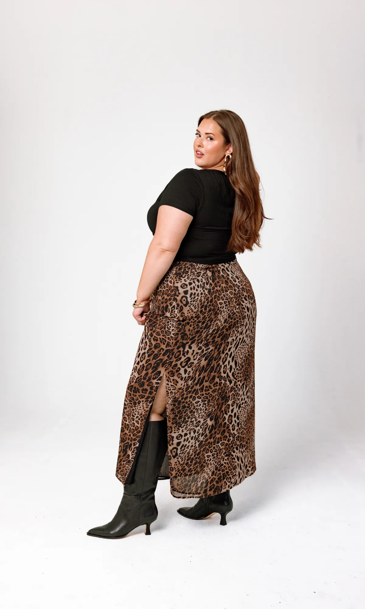 Bella Leopard Maxi Skirt sold by GiaIRL product image thumbnail 2