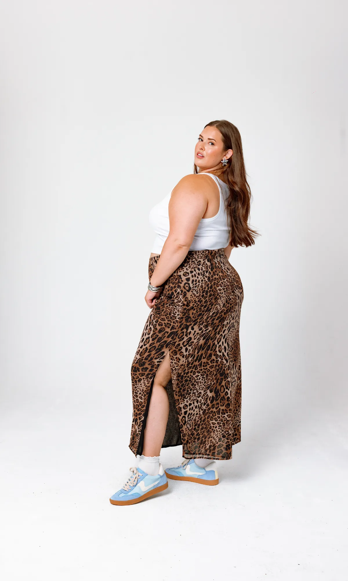 Bella Leopard Maxi Skirt sold by GiaIRL product image thumbnail 4