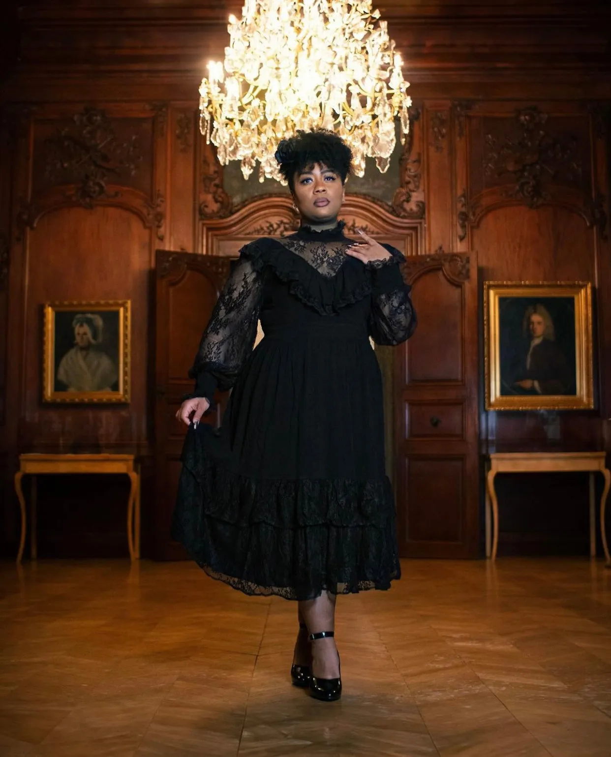 The Dahlia - Black sold by Blackwood Castle product image thumbnail 4