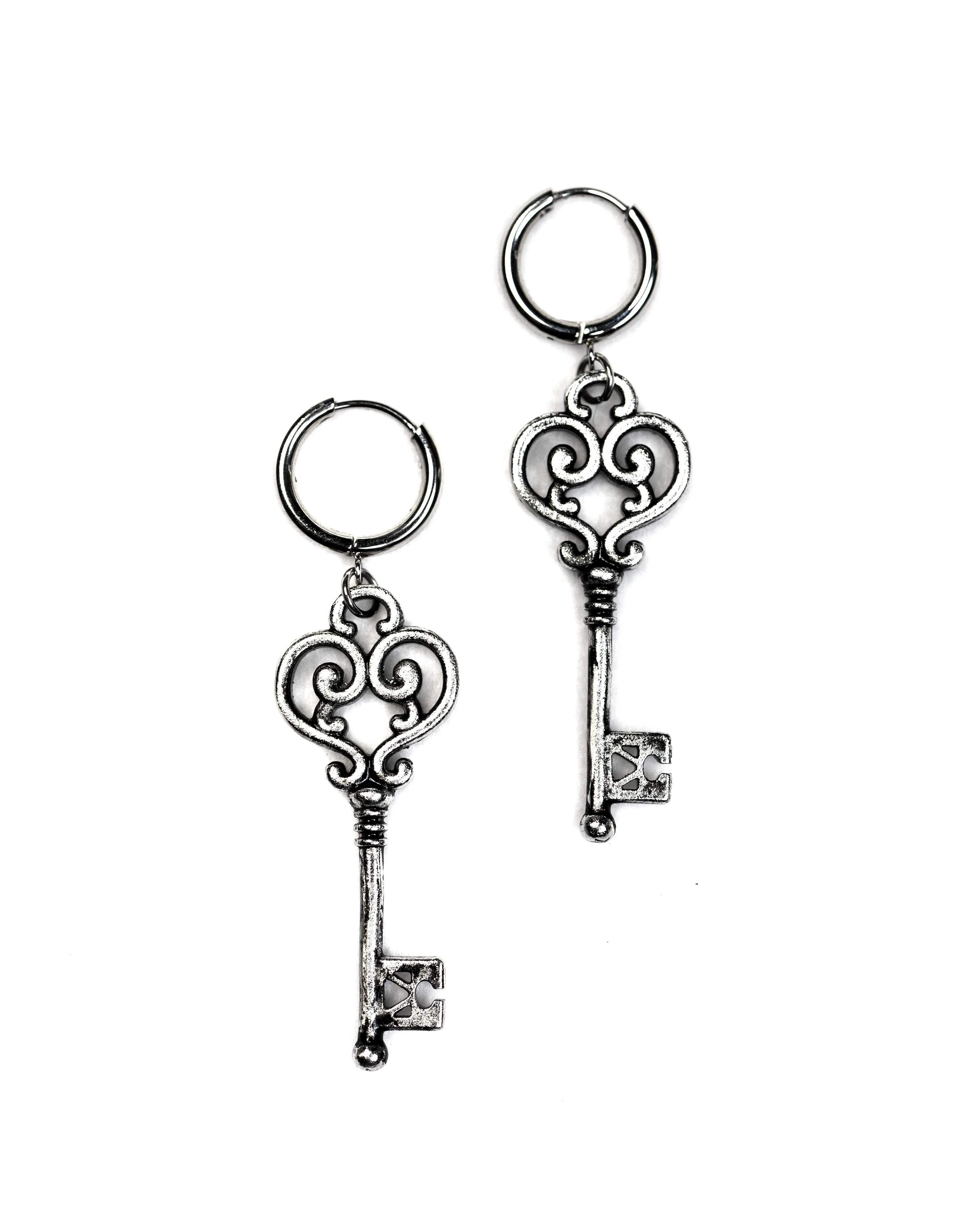The Hidden Key Earrings sold by Blackwood Castle