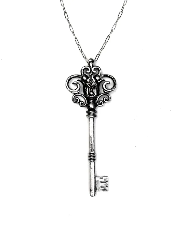 The Skeleton Key Necklace made by Blackwood Castle