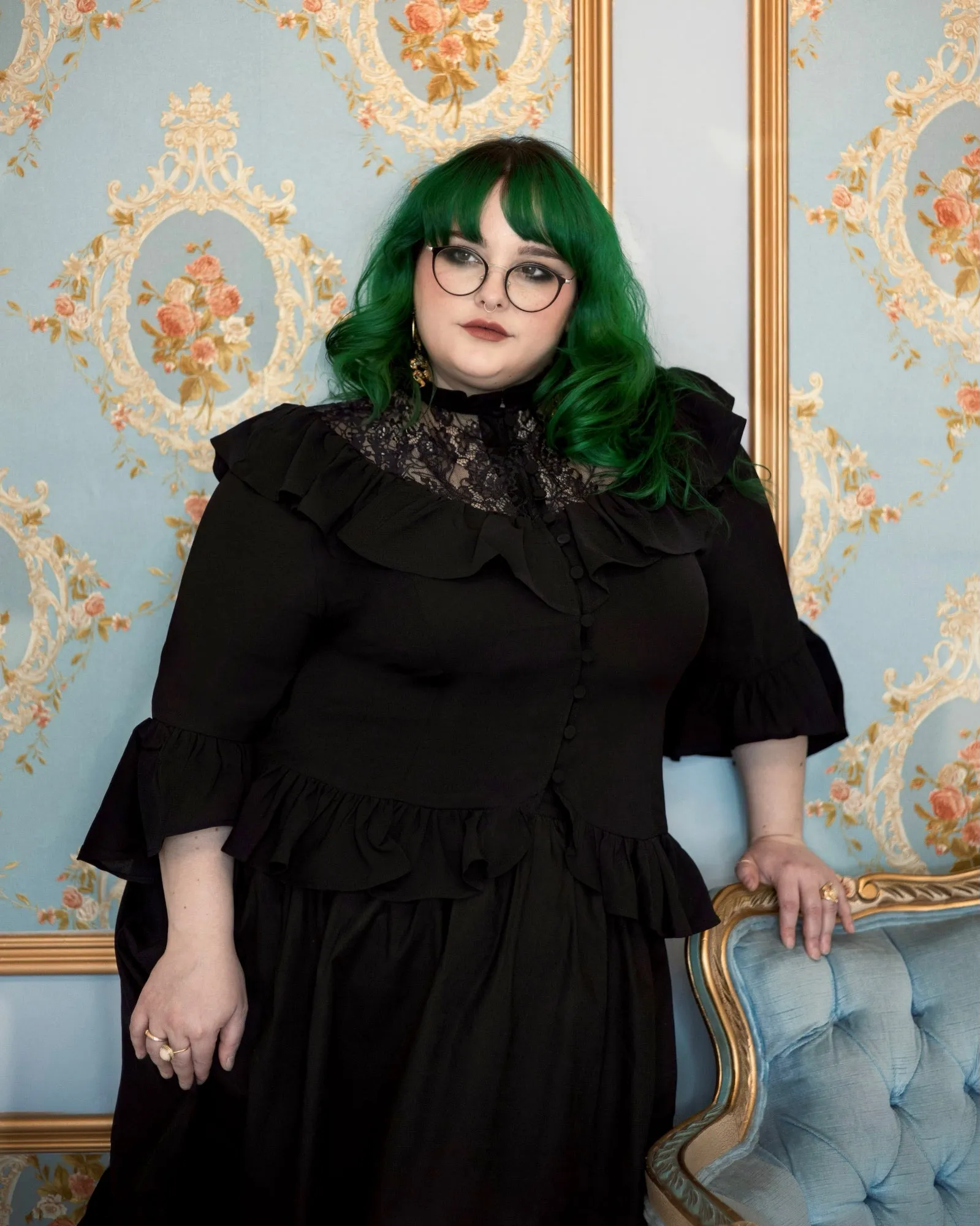 The Charlotte Blouse (last 3XL & 4XL sizes left!!!) sold by Blackwood Castle product image thumbnail 3