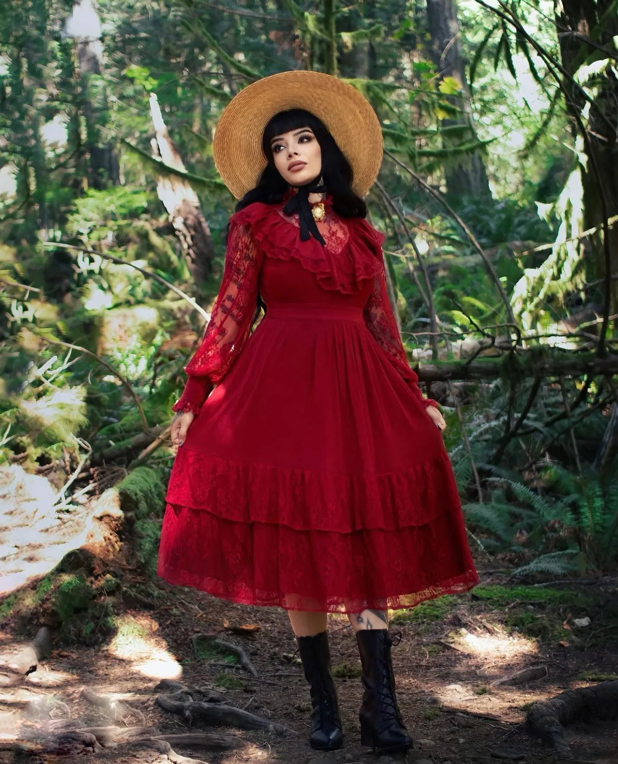 The Dahlia - Crimson sold by Blackwood Castle