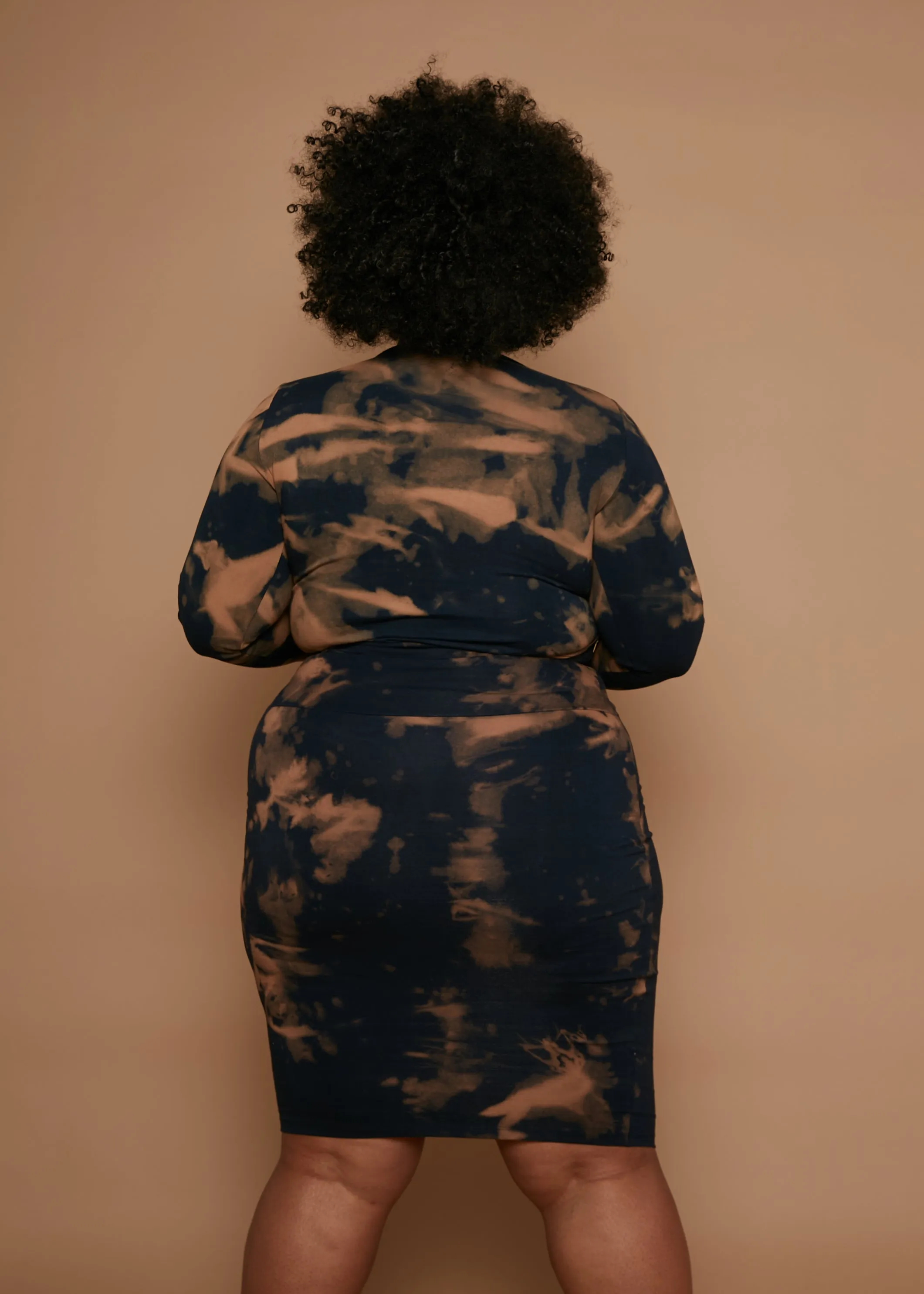 Favell Pencil Skirt In Acid Wash sold by Manners London product image thumbnail 4