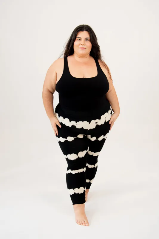 Super High Waist Tib Pant Petite In Blot Black sold by Manners London