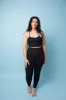 Super High Waist Tib Pant Petite in Black sold by Manners London