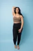 Super High Waist Tib Pant Petite in Black sold by Manners London