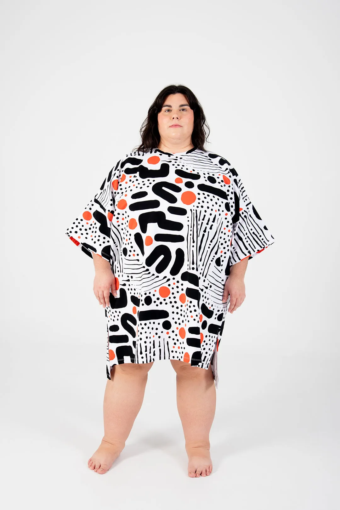 Oversized T-Shirt Mini Dress in Cuppa sold by Manners London