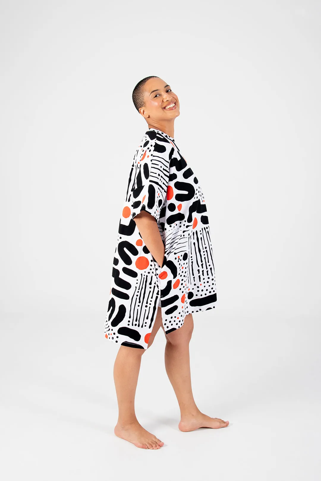 Oversized T-Shirt Mini Dress in Cuppa sold by Manners London product image thumbnail 4