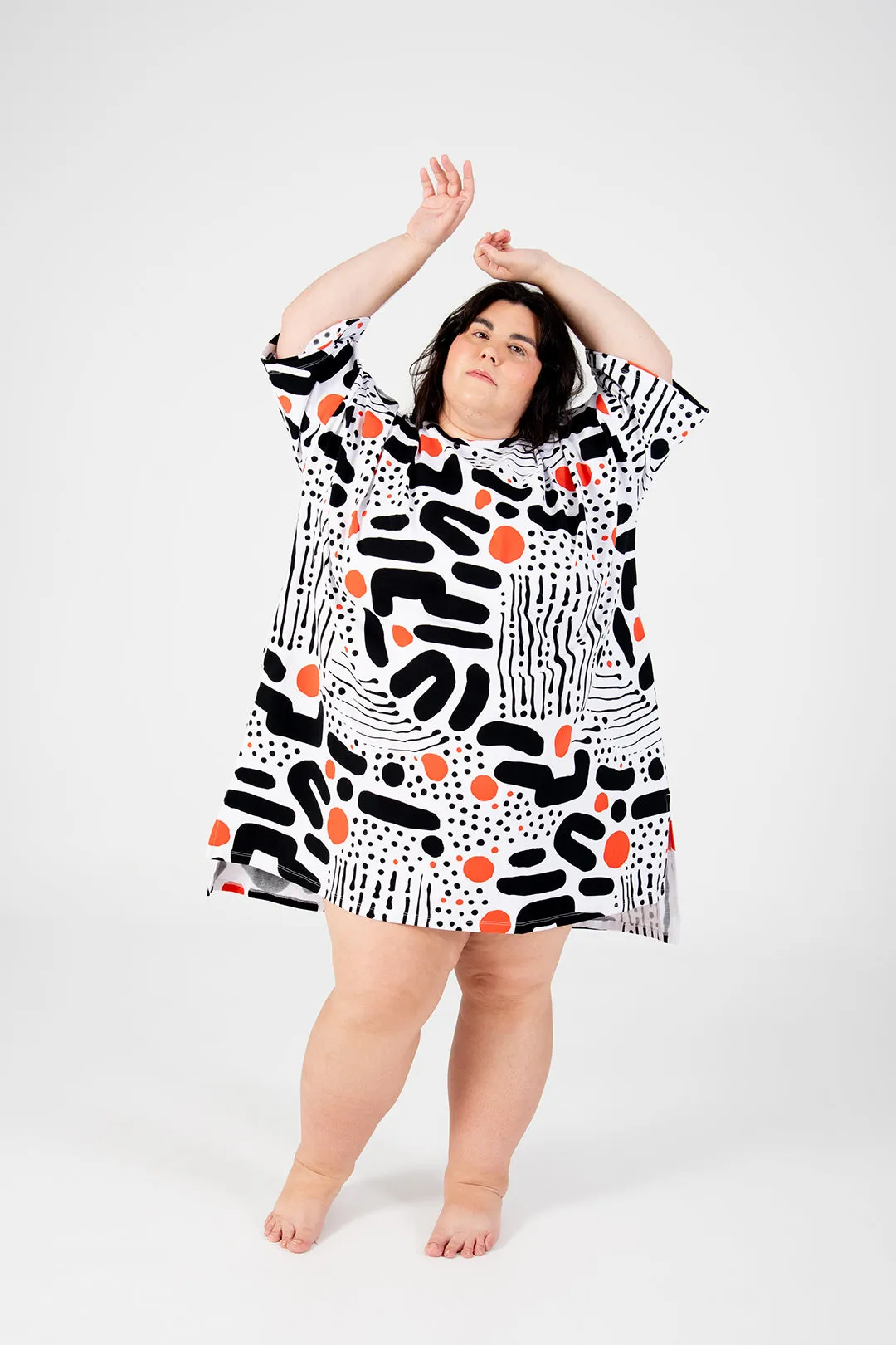 Oversized T-Shirt Mini Dress in Cuppa sold by Manners London product image thumbnail 3