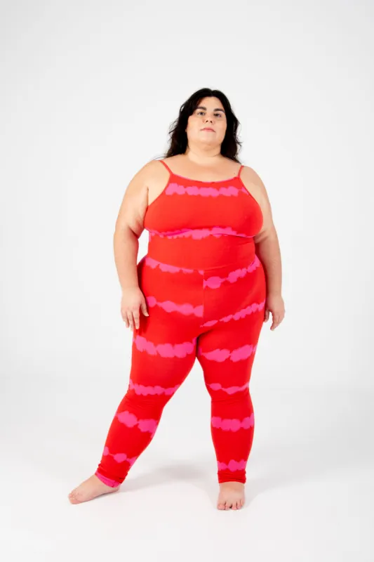 Santai Jumpsuit in Blot Red sold by Manners London