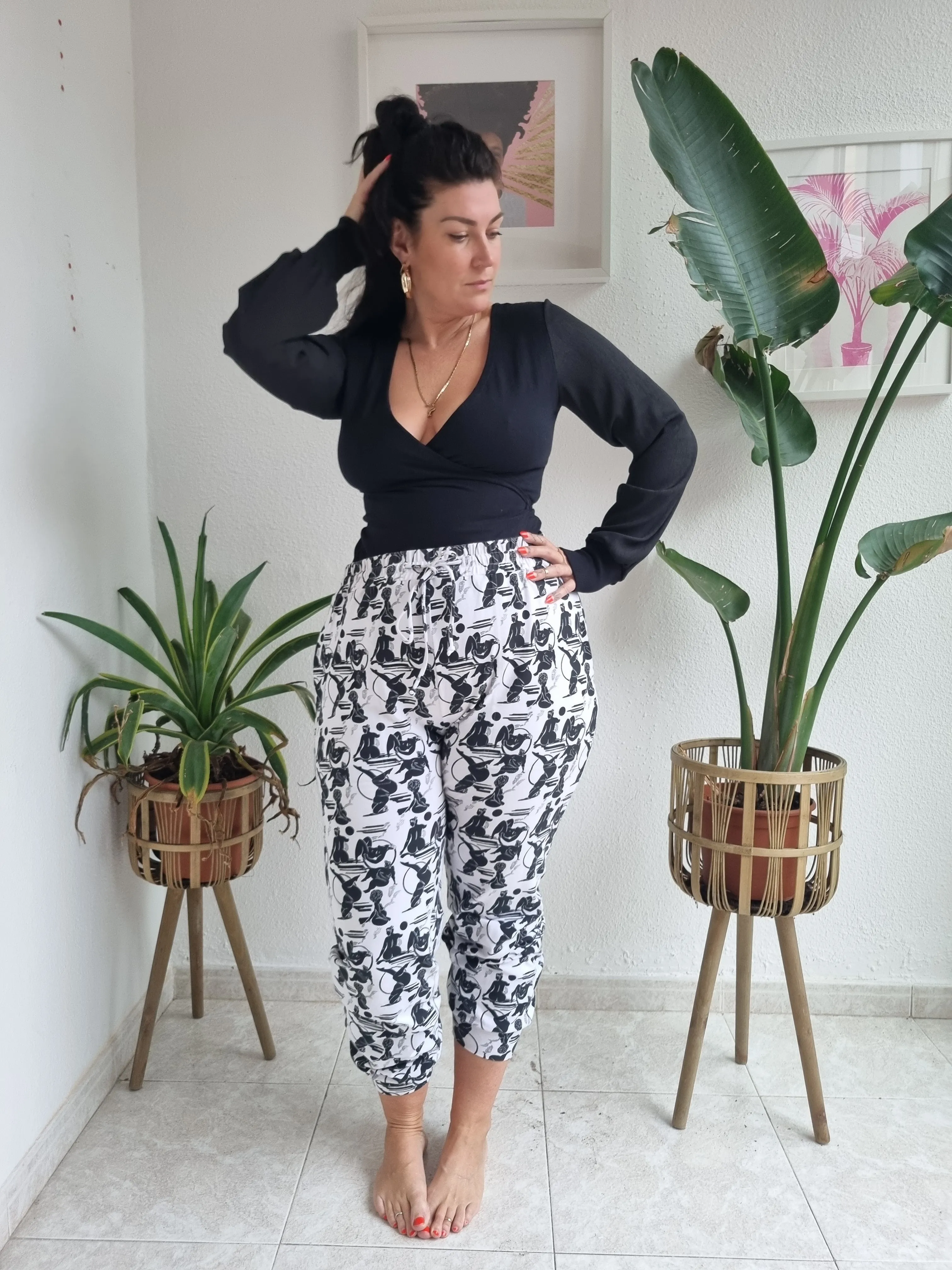 Trackie Trousers 2.0 (with string) in Sisterhood sold by Manners London product image thumbnail 3