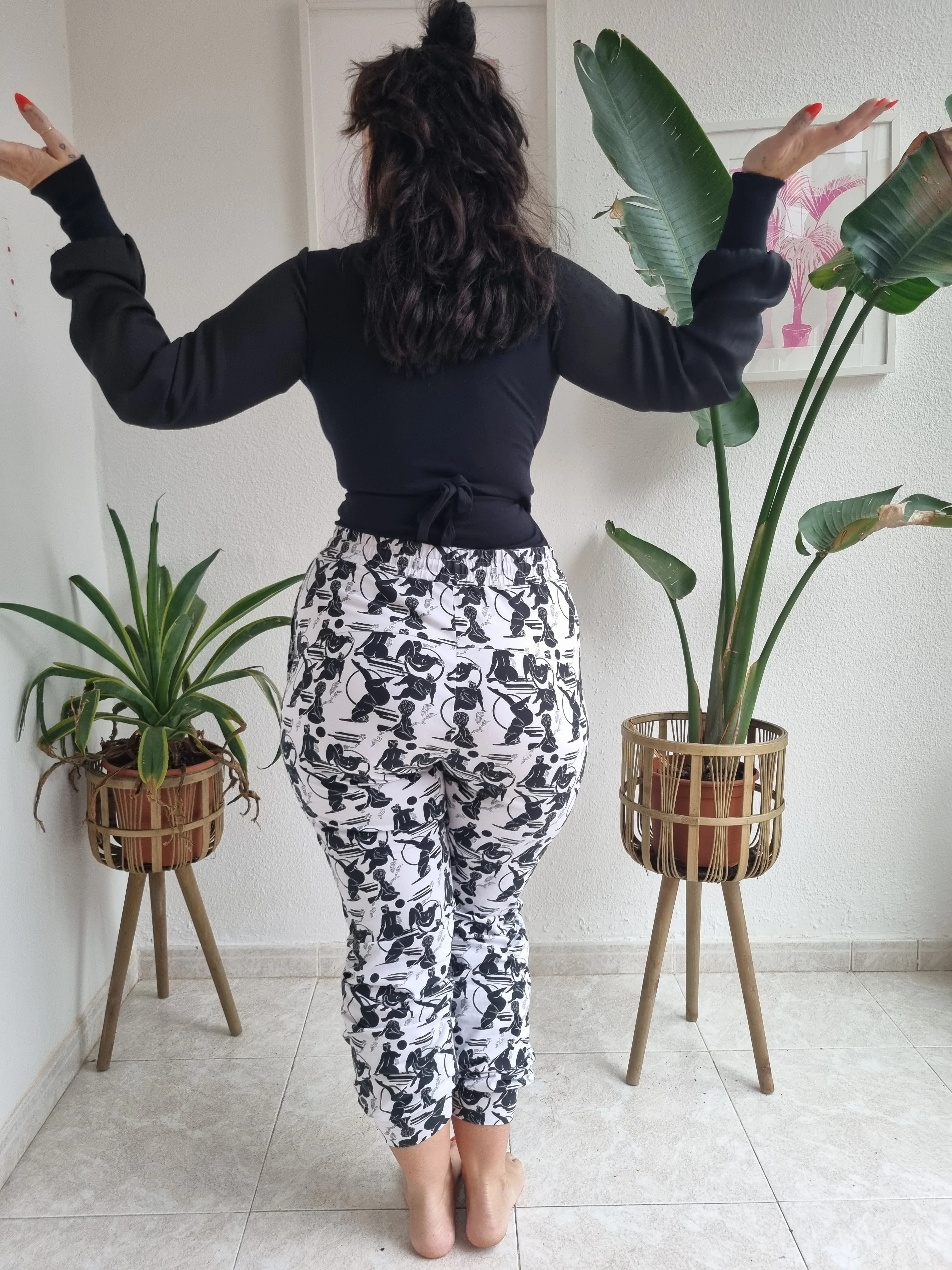 Trackie Trousers 2.0 (with string) in Sisterhood sold by Manners London product image thumbnail 2