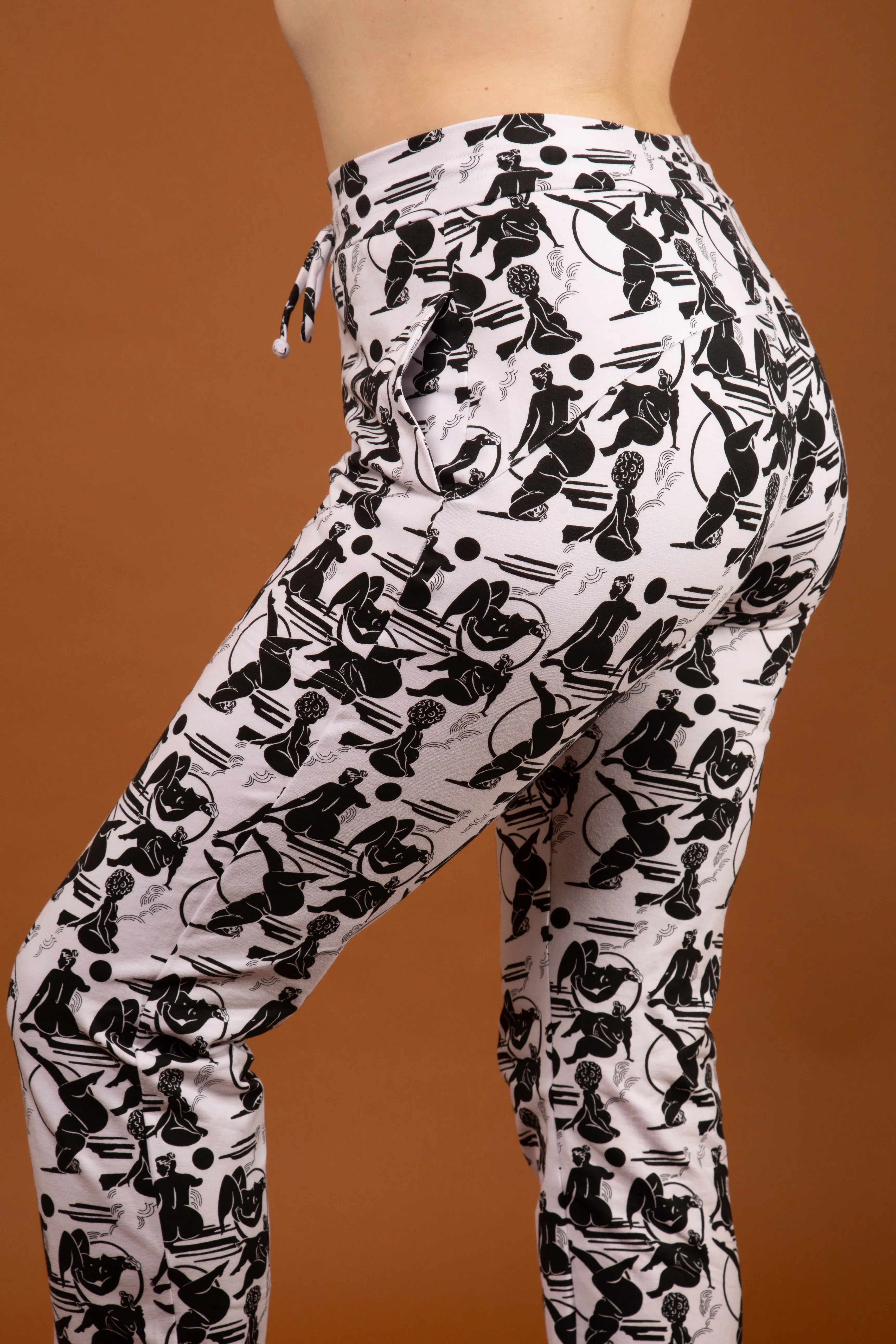 Trackie Trousers 2.0 (with string) in Sisterhood sold by Manners London product image thumbnail 5