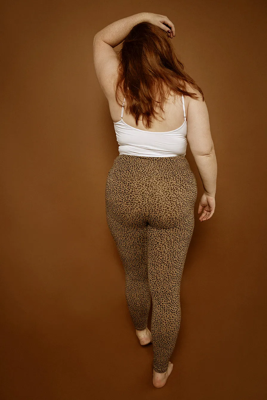 Super High Waisted Tib Pant in Classic Leopard sold by Manners London product image thumbnail 4