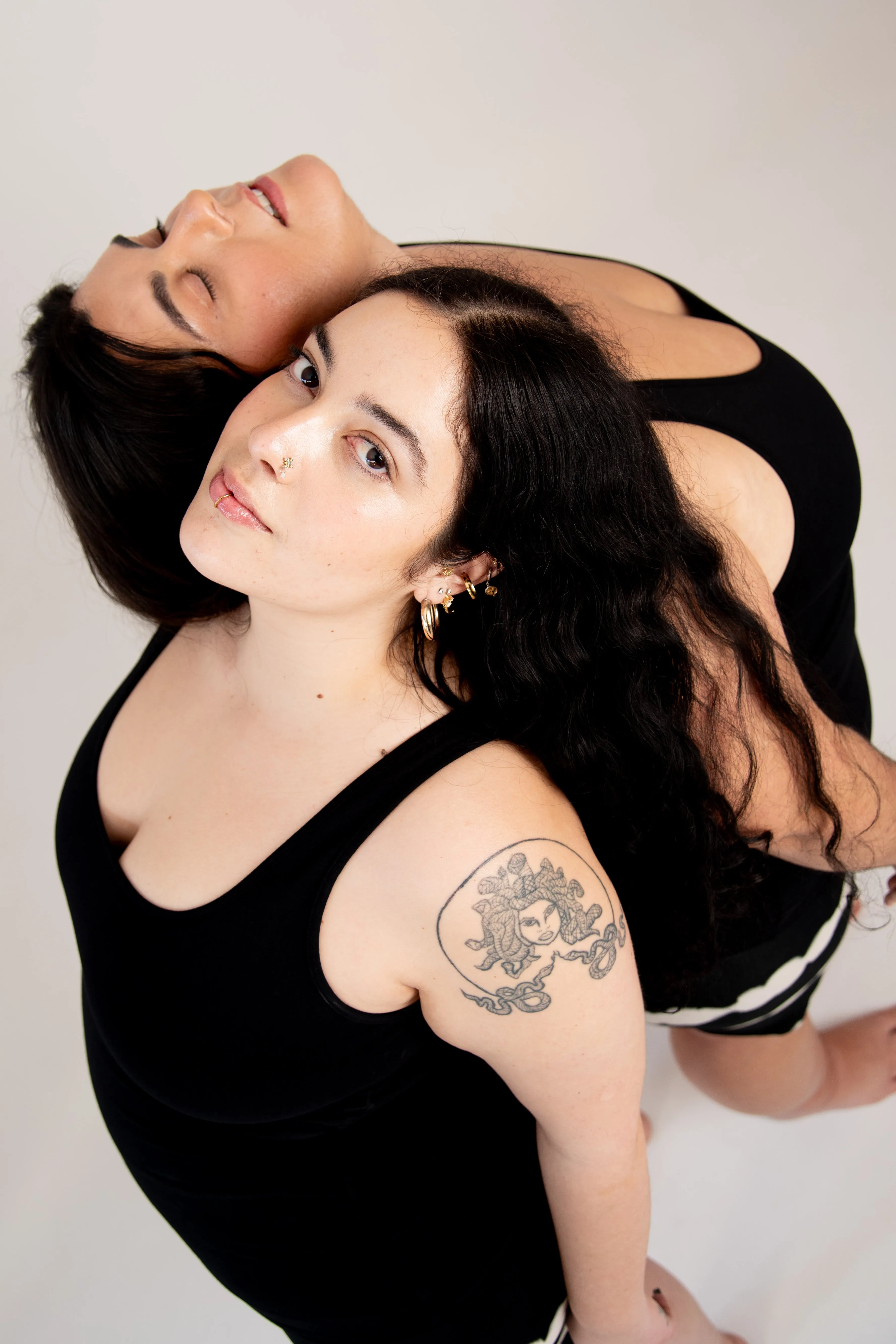 Shinni Neck Crop Tank Top In Black sold by Manners London product image thumbnail 3