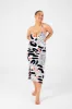 Saffi Midi Dress in Cuppa sold by Manners London