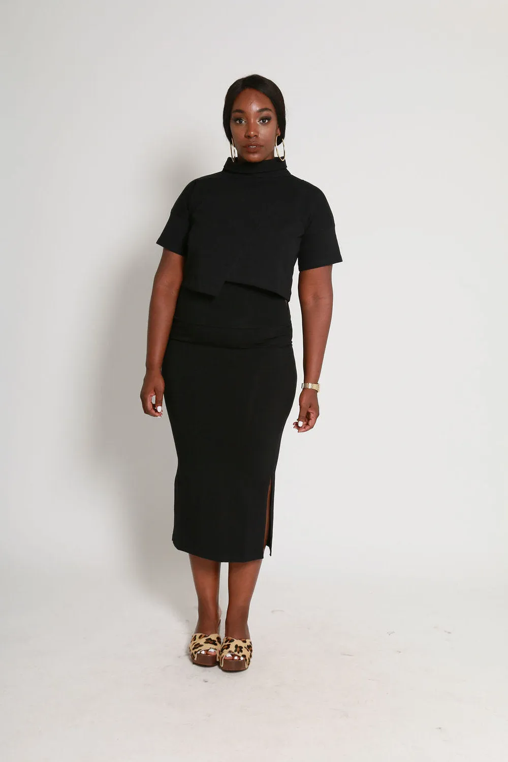 Kafu Midi Skirt in Black sold by Manners London product image thumbnail 5