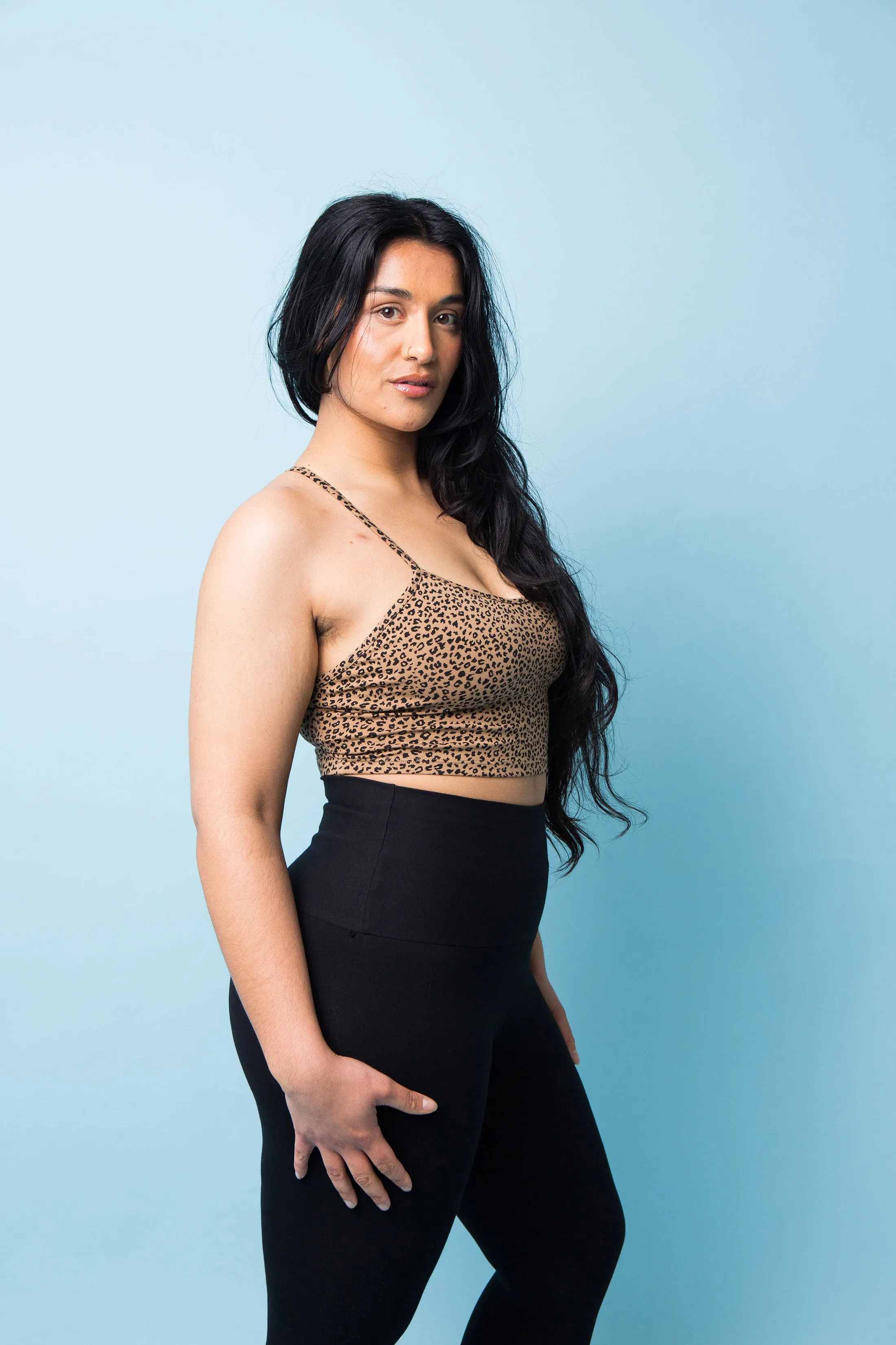 Crop Vest in Classic Leopard Print sold by Manners London product image thumbnail 5