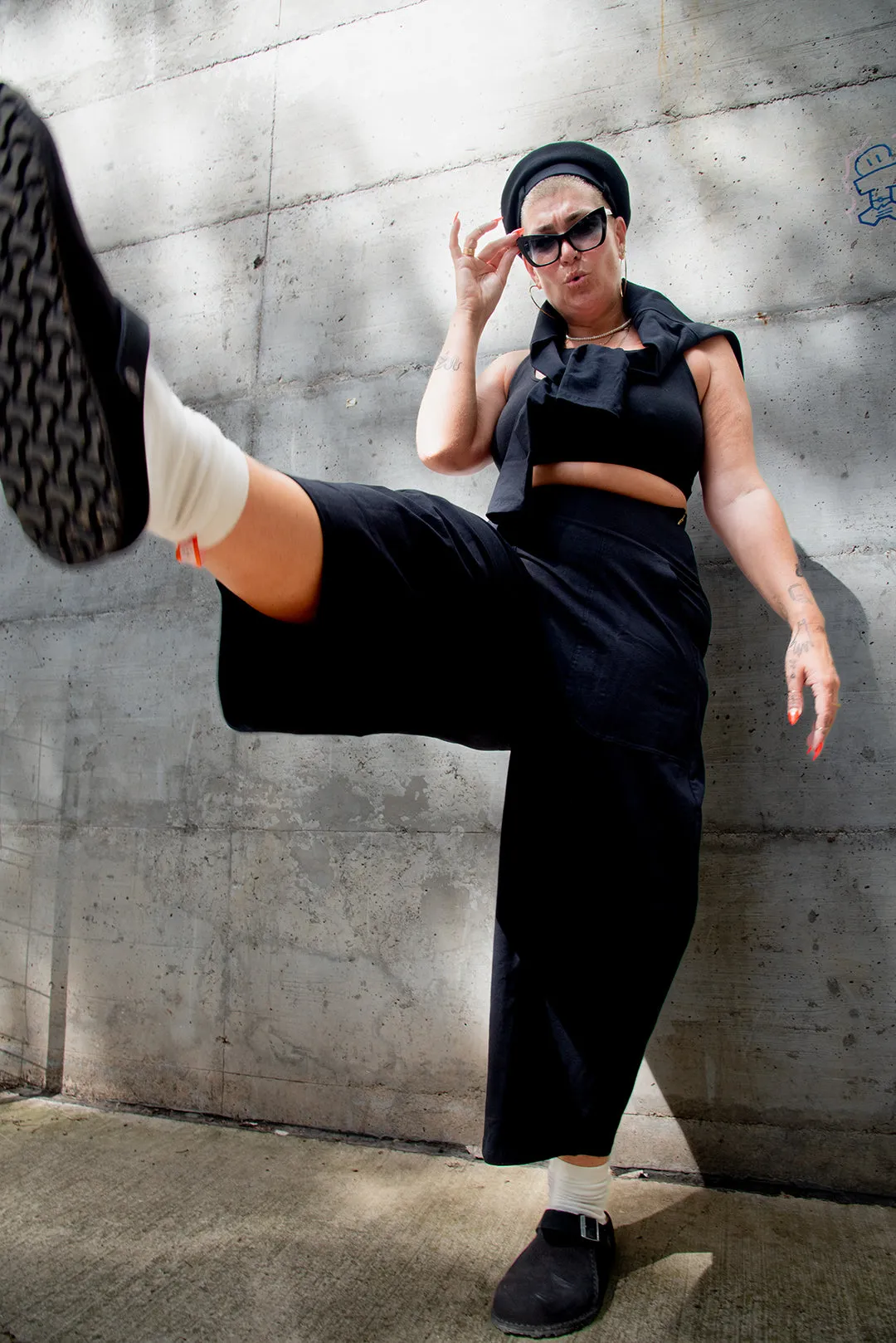 Puff Pants Petite in Black sold by Manners London product image thumbnail 3