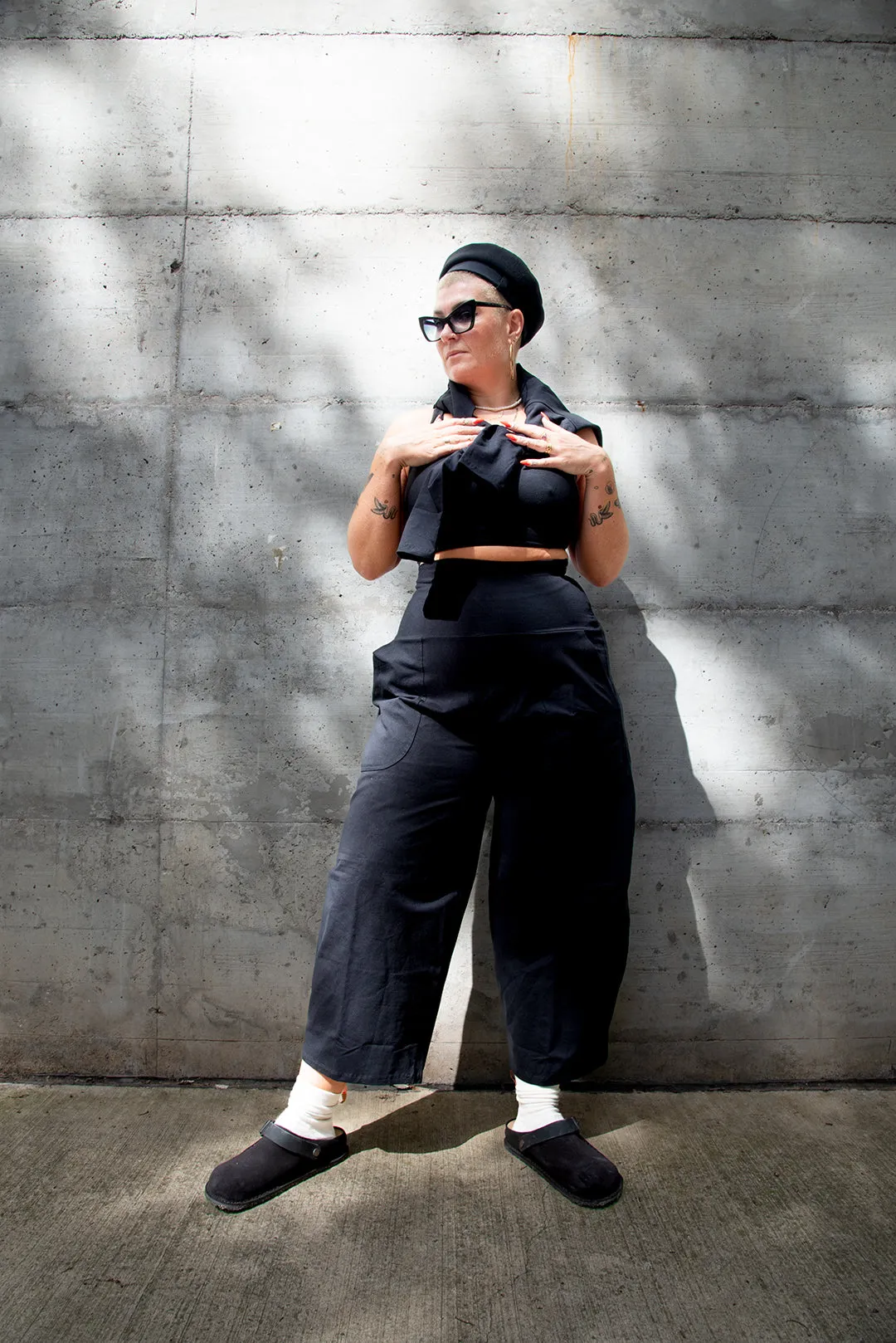 Puff Pants Petite in Black sold by Manners London