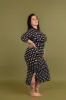 Zip Midi Dress 3/4 Sleeve Petite in Esk sold by Manners London