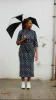 Zip Midi Dress 3/4 Sleeve Petite in Esk sold by Manners London