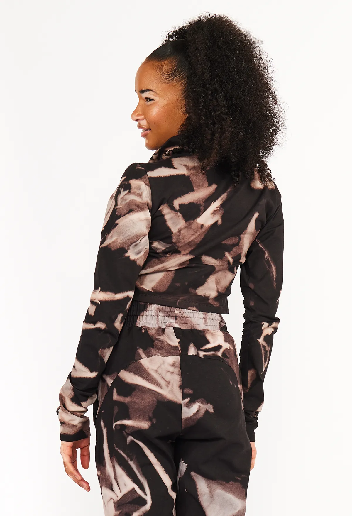 Zip Jacket Crop Long Sleeve with Hole in Hujan Manis sold by Manners London product image thumbnail 4