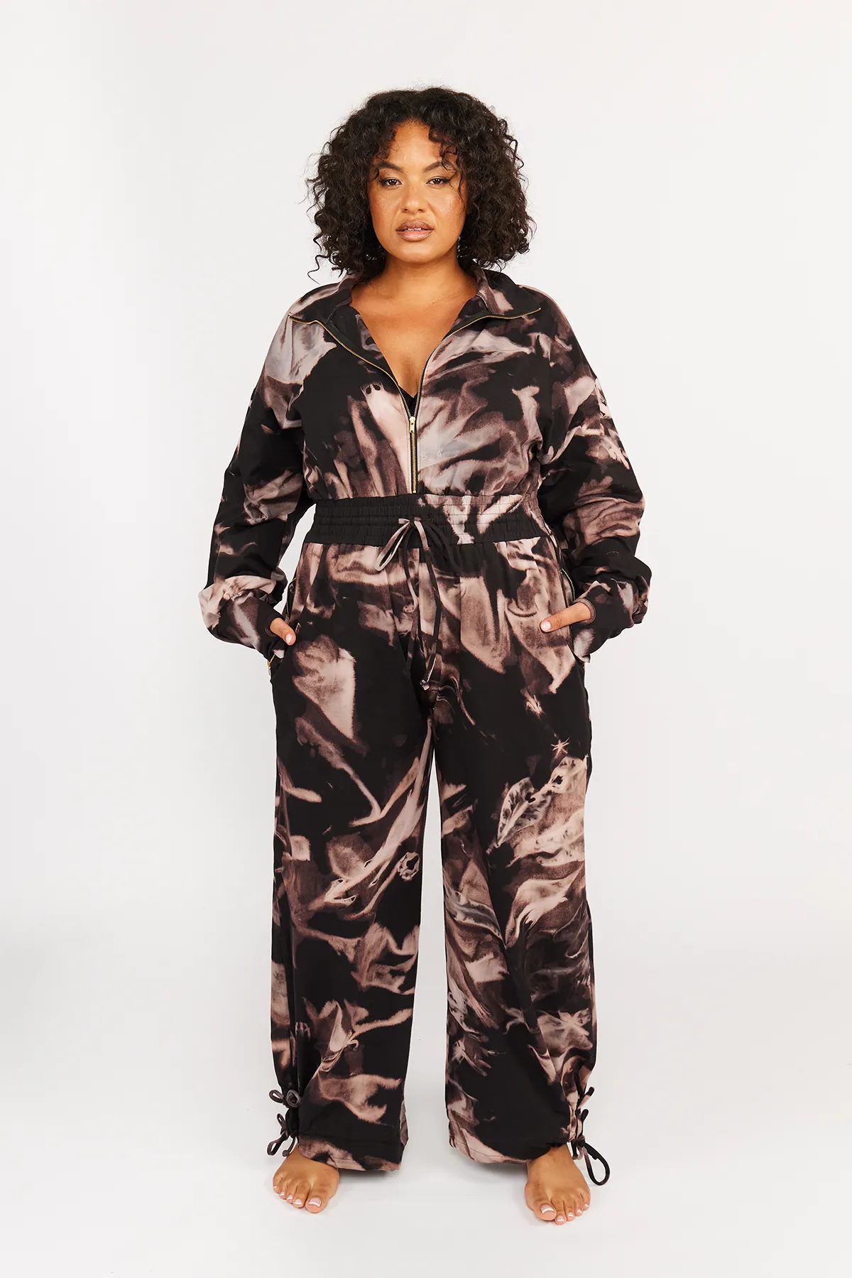 Boiler Suit Petite in Hujan Manis sold by Manners London product image thumbnail 3