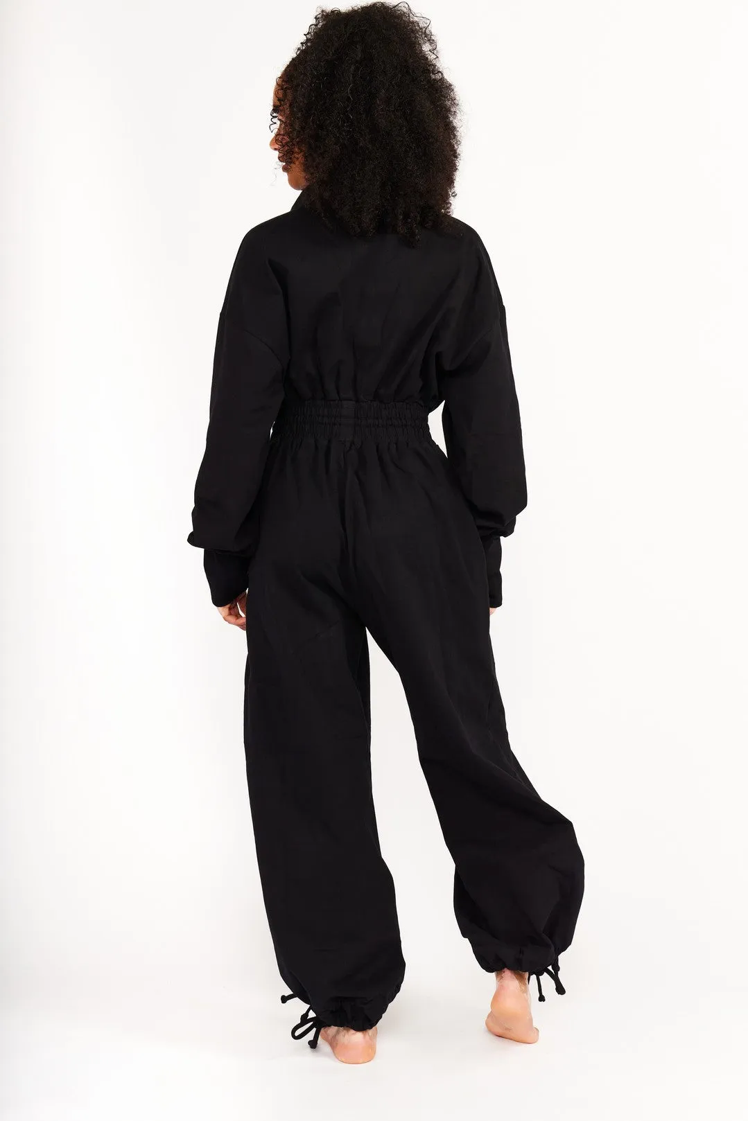 Boiler Suit Petite in Black sold by Manners London product image thumbnail 2