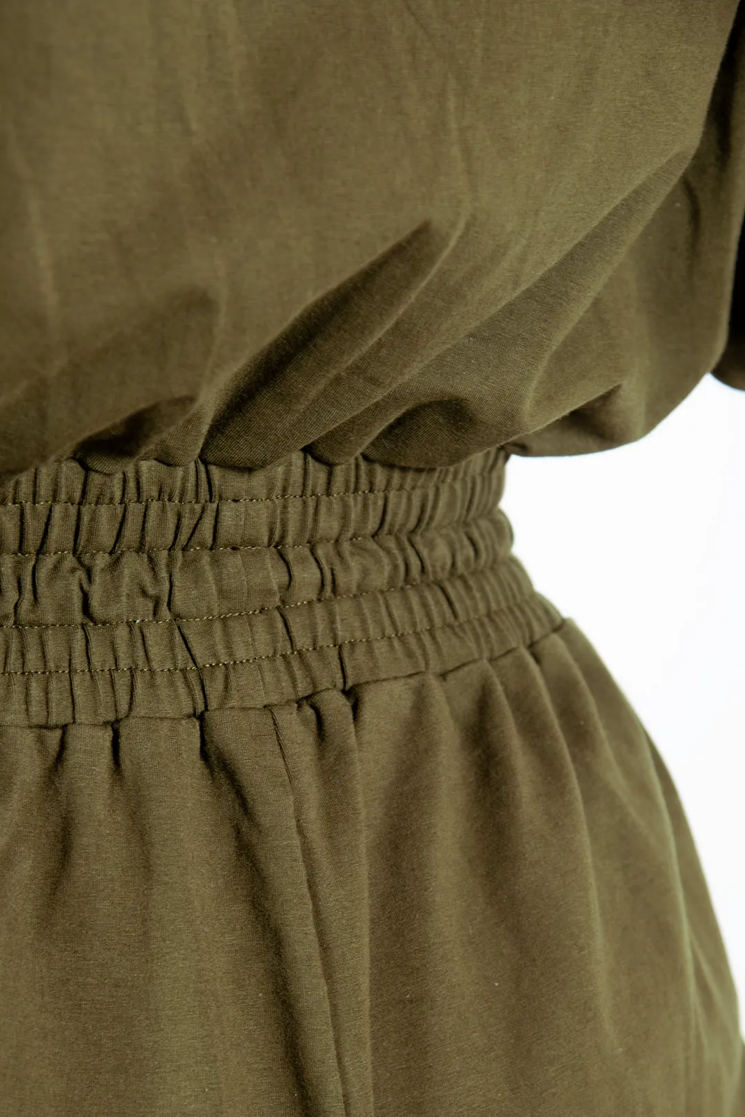 Boiler Suit Petite in Khaki Green sold by Manners London product image thumbnail 4