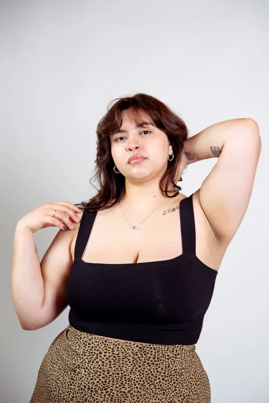 Keja Top Full Length in Black sold by Manners London