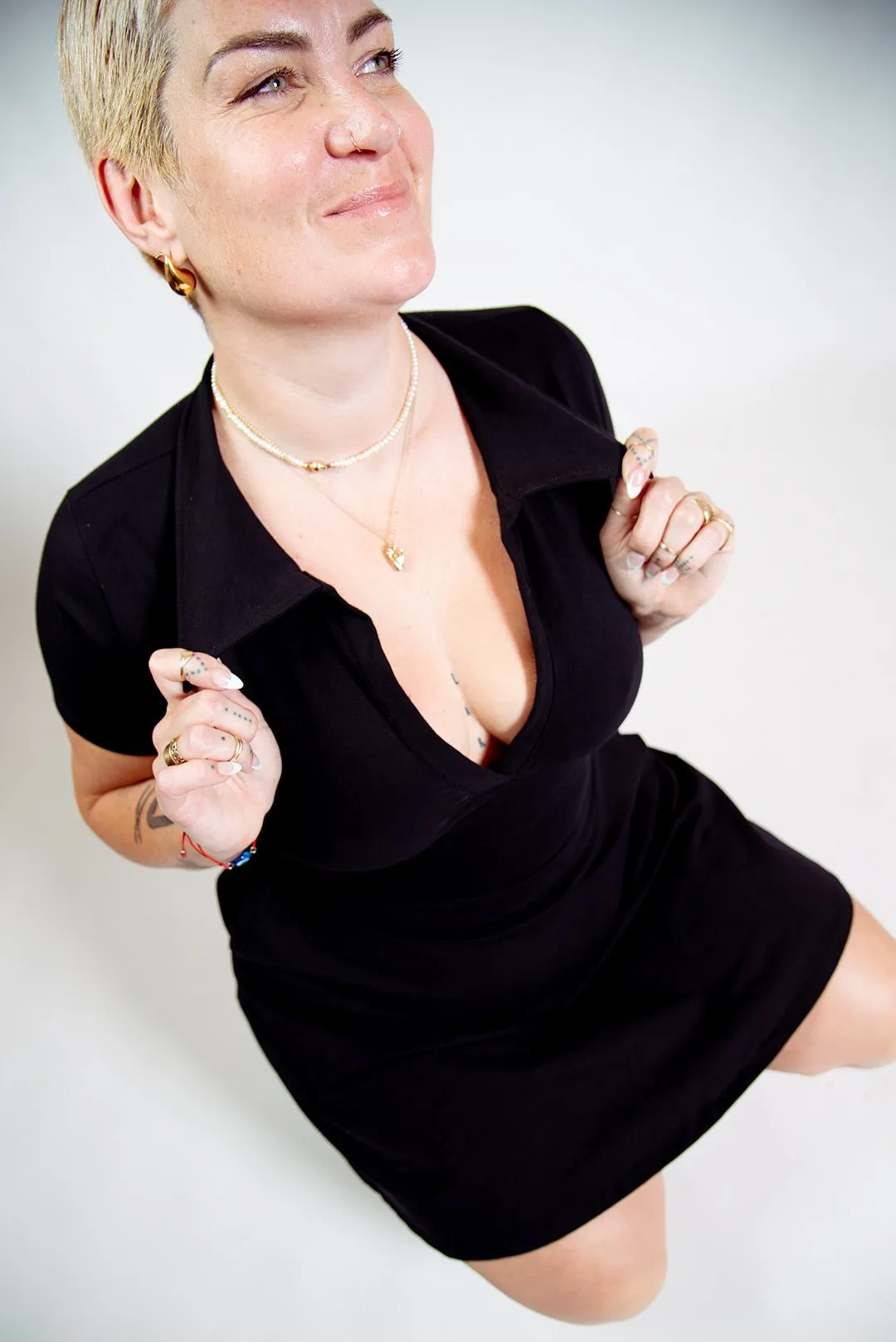 Zaba Dress Mini A-Line in Black sold by Manners London product image thumbnail 5