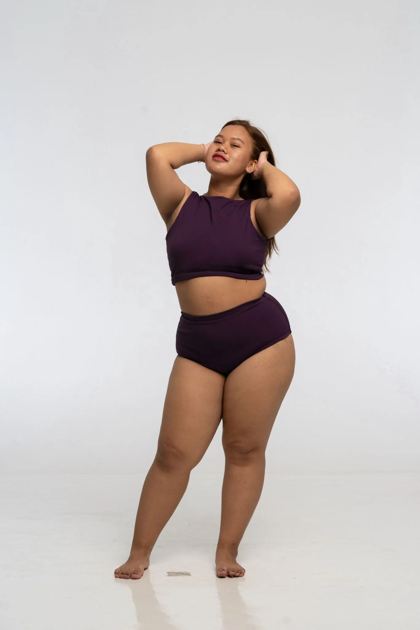 Got-You-Covered Reversible High Waist In Spicy Leopard Print and Deep Plum sold by Manners London product image thumbnail 5