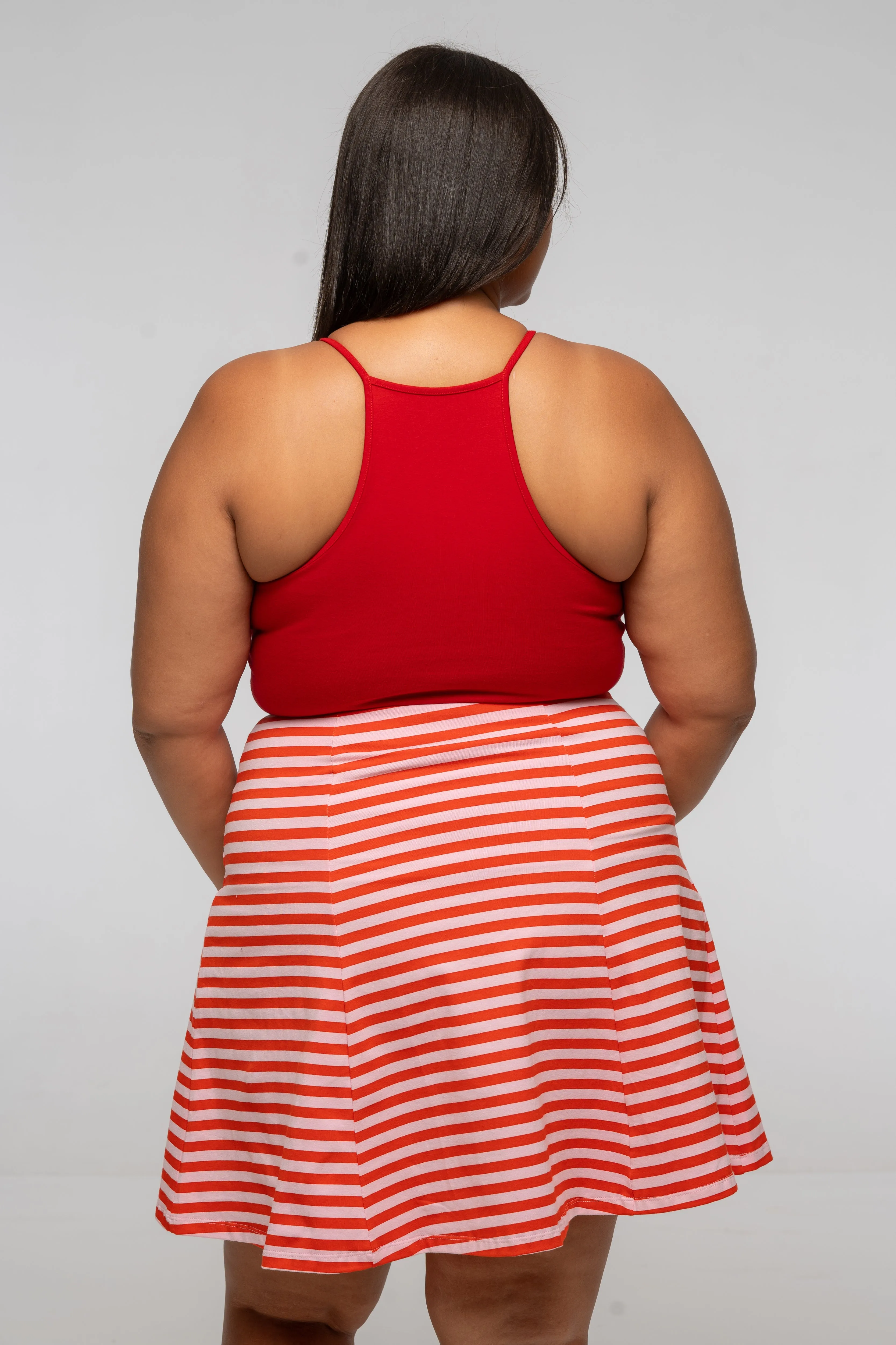 EKA Racer Full Length Top in Pomegranate Red sold by Manners London product image thumbnail 2