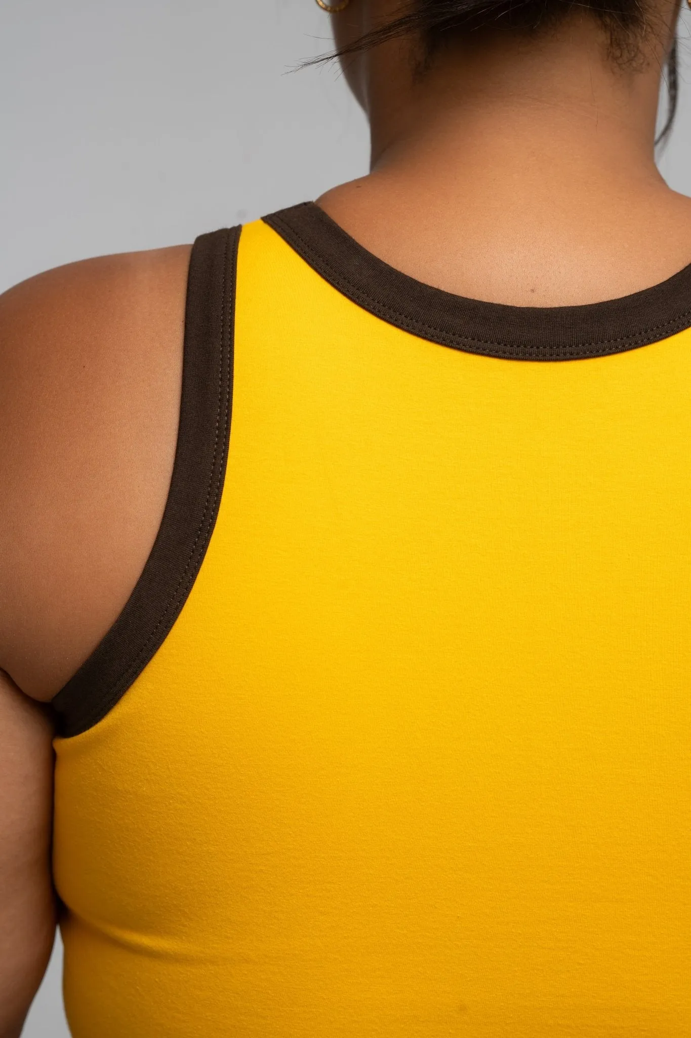 Iva Full Length Top in Mango and Cafe sold by Manners London product image thumbnail 5