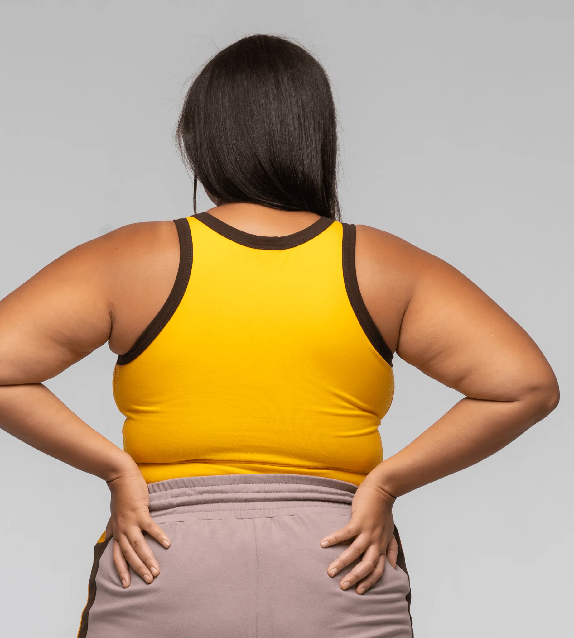 Iva Full Length Top in Mango and Cafe sold by Manners London product image thumbnail 4