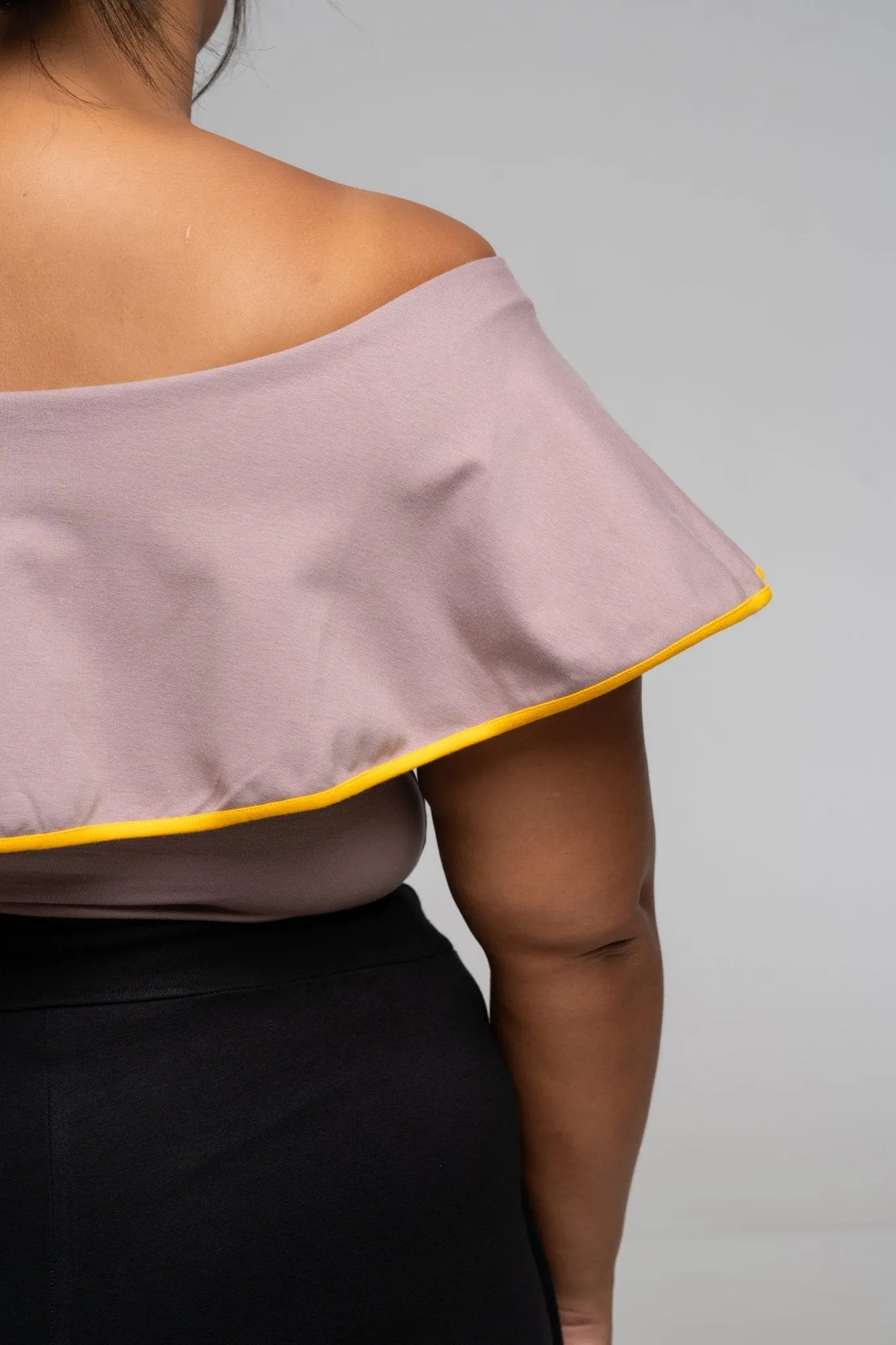 Diida 3-way Full Length Top in Dust/Mango Edge sold by Manners London product image thumbnail 2