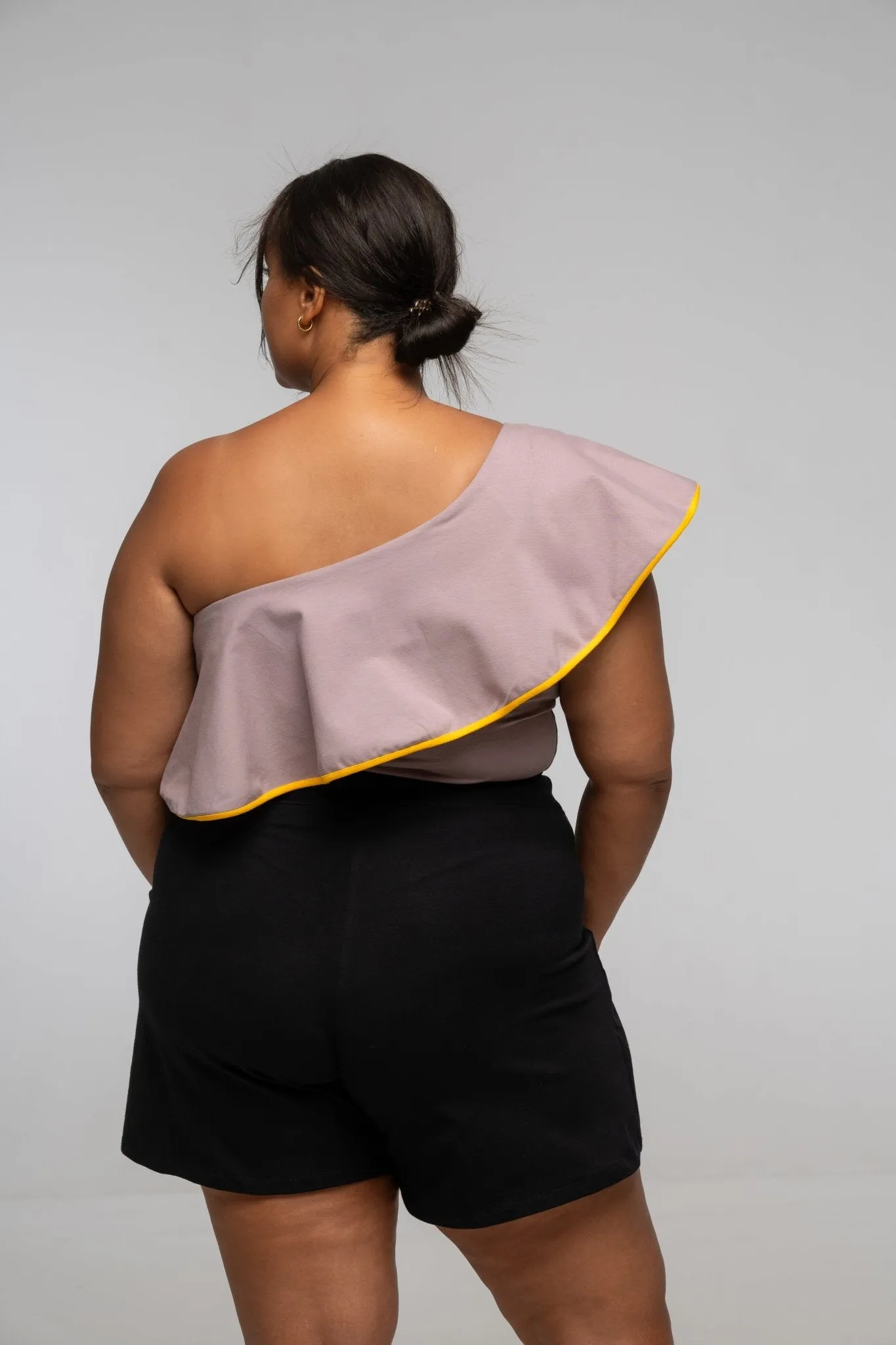 Diida 3-way Full Length Top in Dust/Mango Edge sold by Manners London product image thumbnail 5