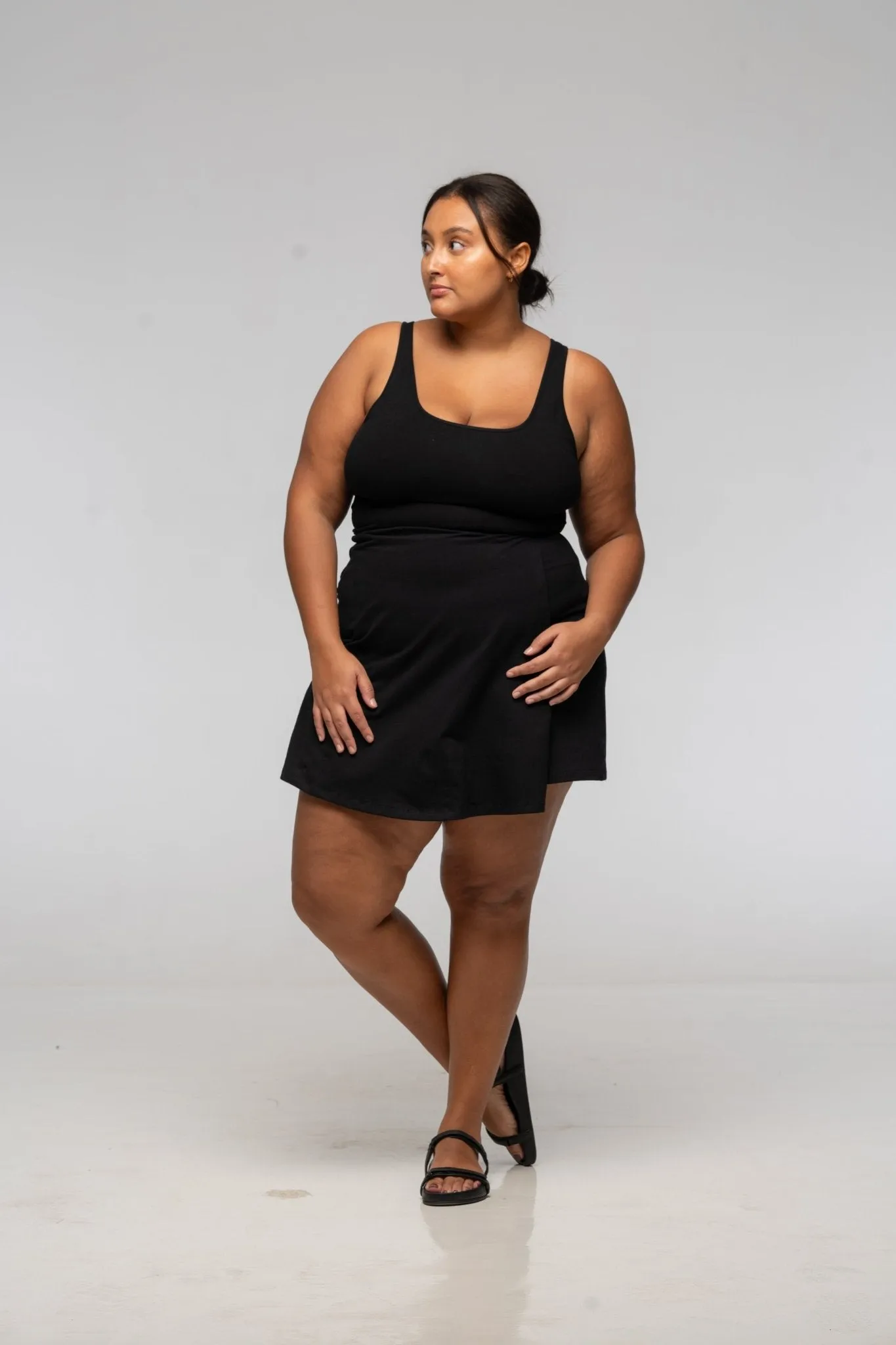 Mesh Back Shinni Crop Top in Black sold by Manners London product image thumbnail 5