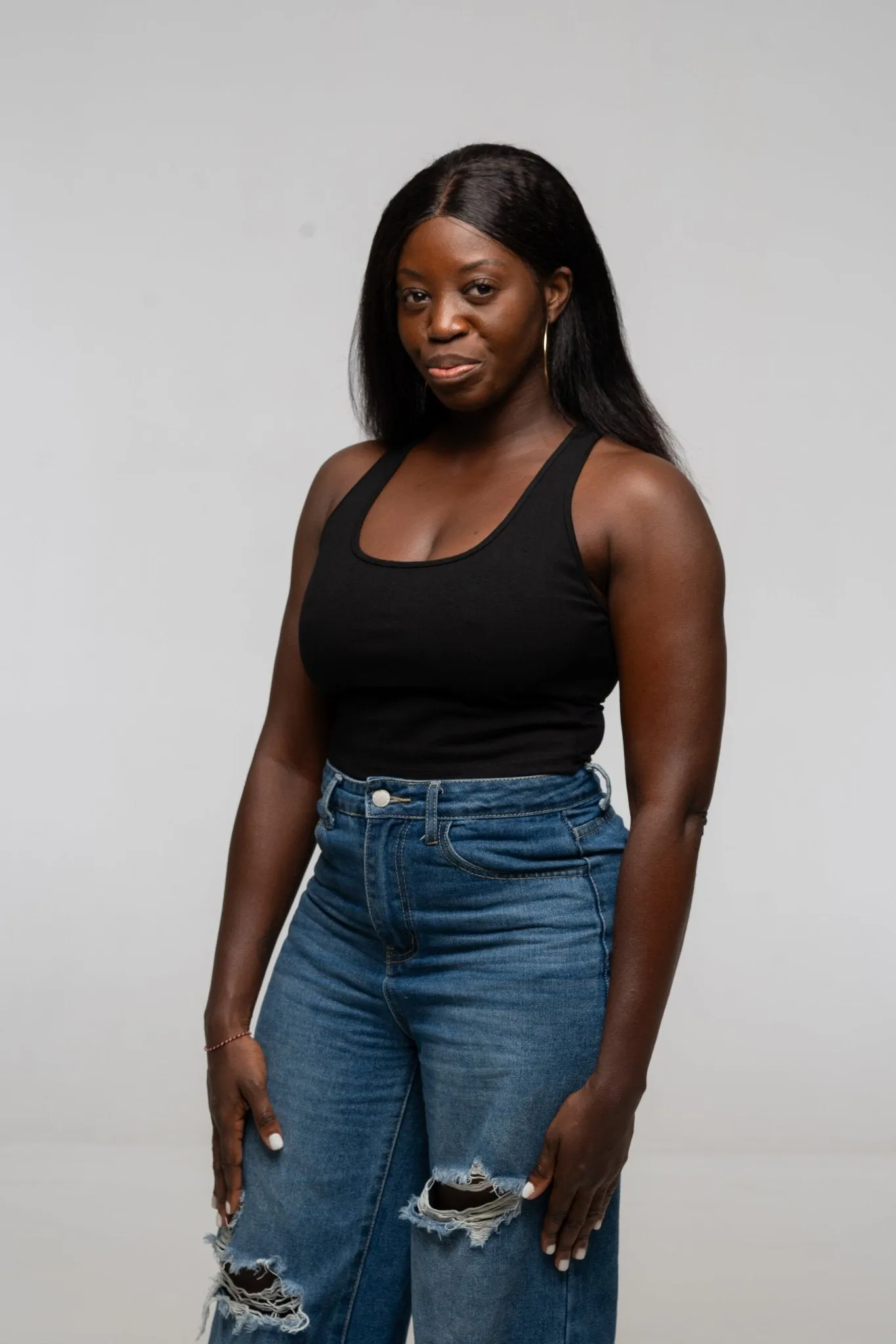 Mesh Back Shinni Crop Top in Black sold by Manners London product image thumbnail 4