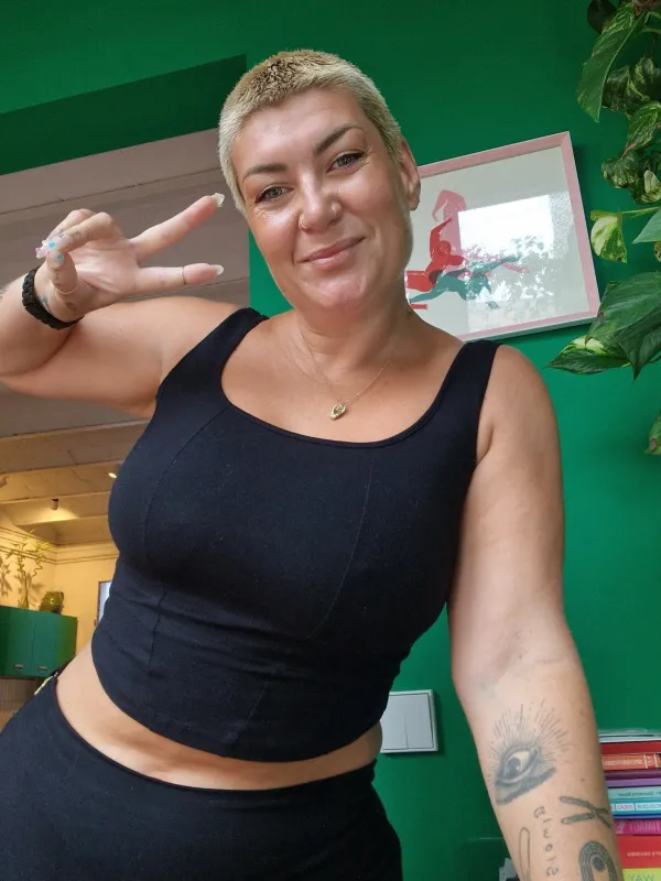 Corset Panelled Mid Crop Top in Black sold by Manners London