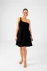 Circle Mini Skirt in Black sold by Manners London