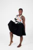 Circle Mini Skirt in Black sold by Manners London