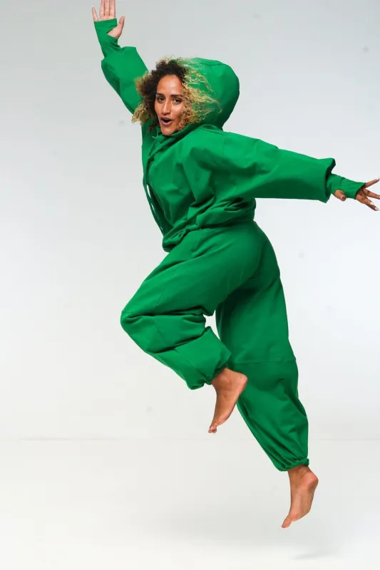 Balloon Trackies in Grass Green made by Manners London