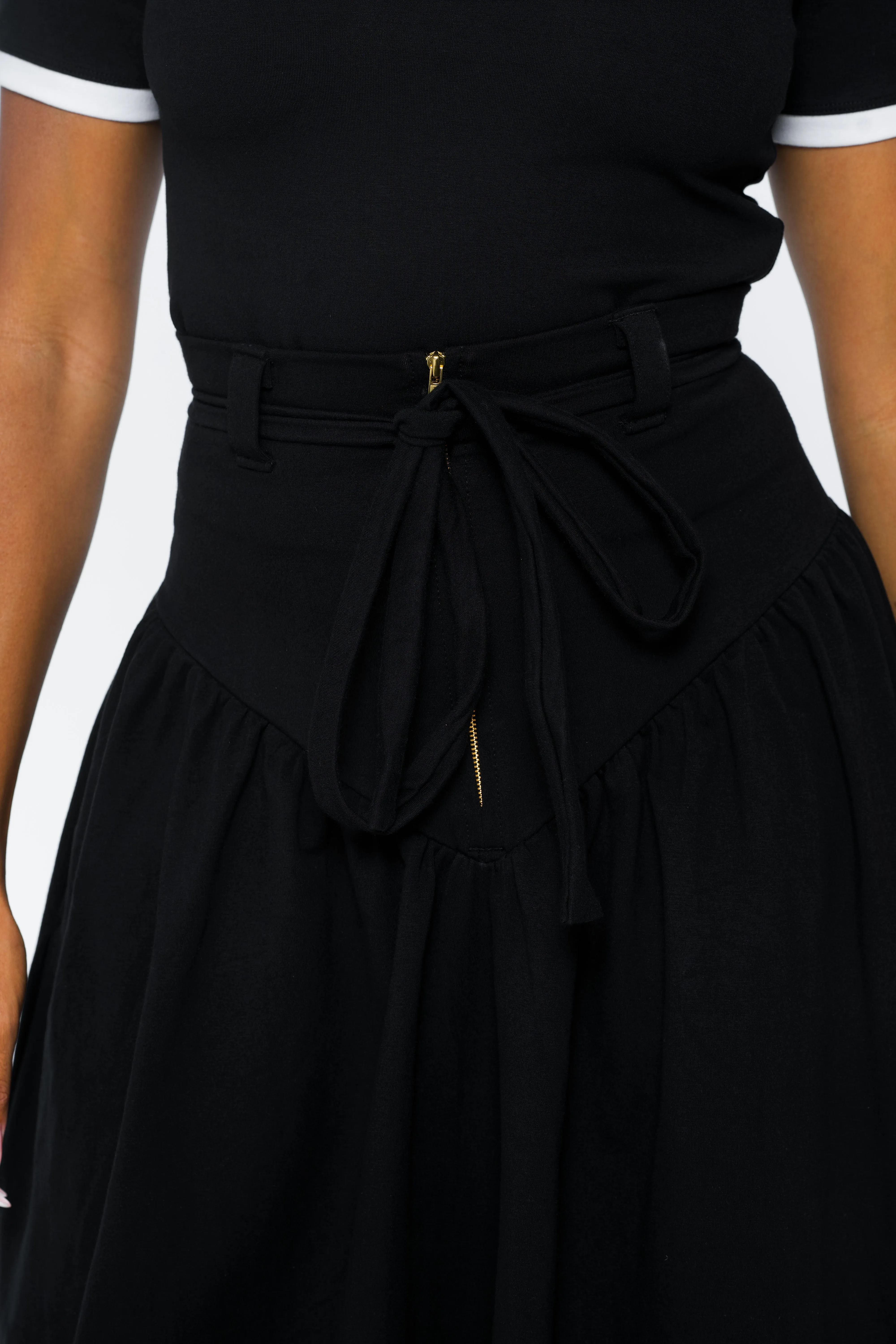 Corset Puff Maxi Skirt in Black sold by Manners London product image thumbnail 2