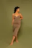 Saffi Midi Dress in Classic Leopard sold by Manners London