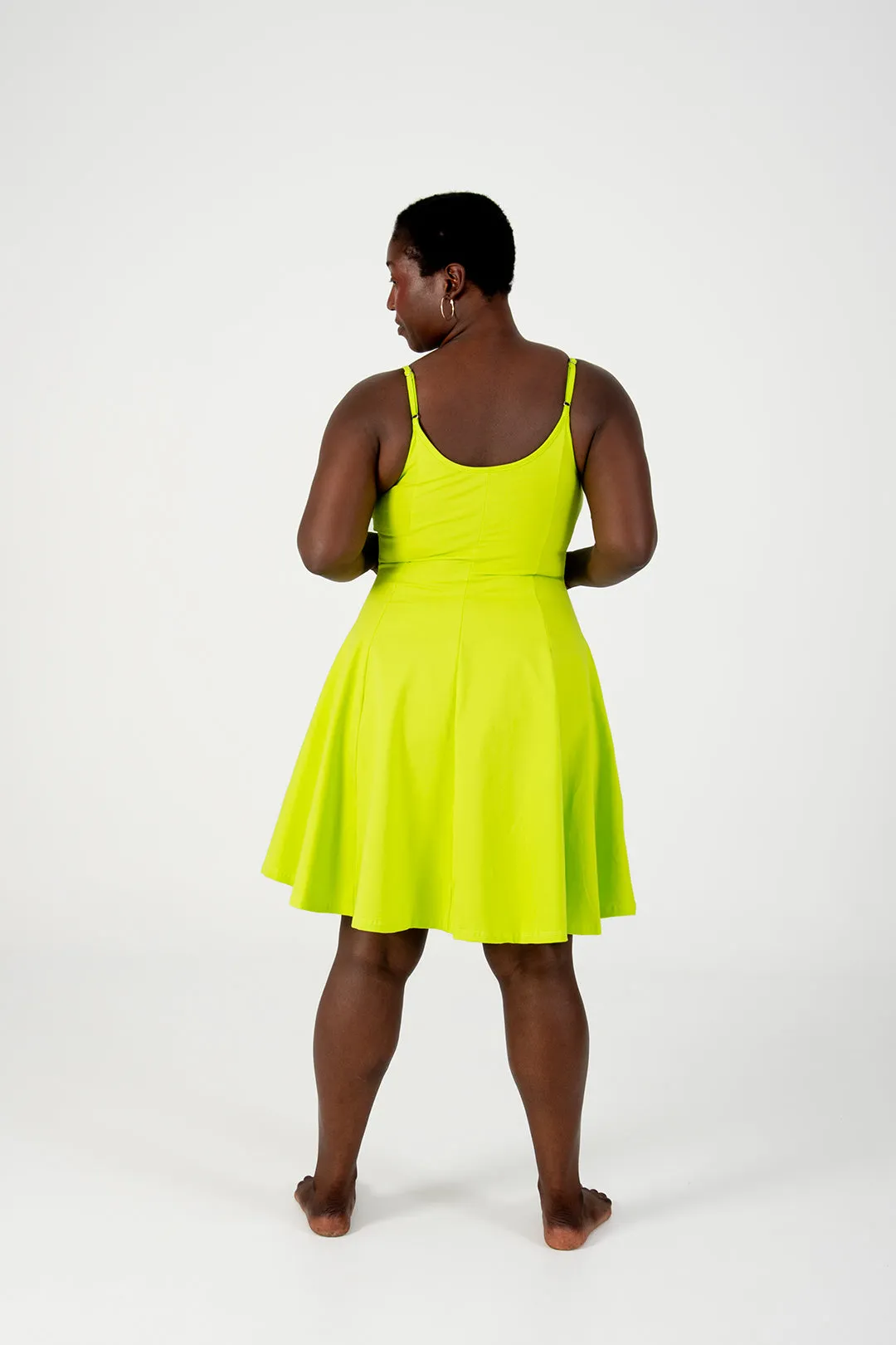 Asri Mini Dress in Lime sold by Manners London product image thumbnail 2