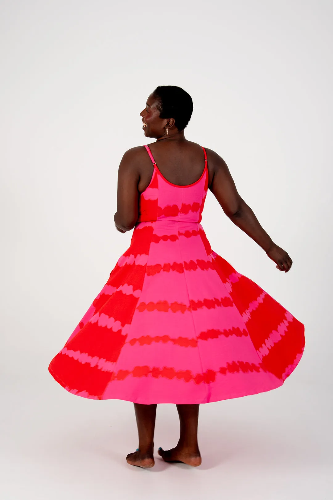 Asri Dress Midi in All the Pinks sold by Manners London product image thumbnail 2